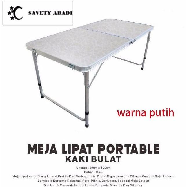 Murah Sa Meja Lipat Koper Hpl Aluminium-Meja Lipat Portable - Kaki Bul