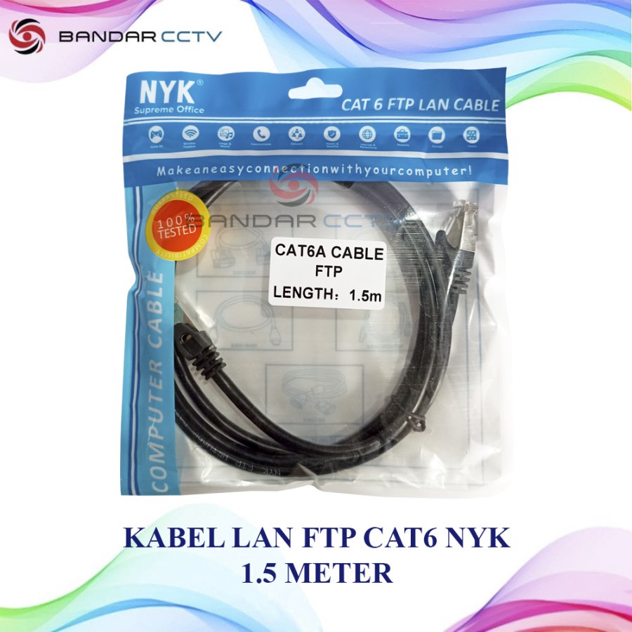 KABEL LAN FTP CAT6A NYK 1,5 METER KABEL LAN PC