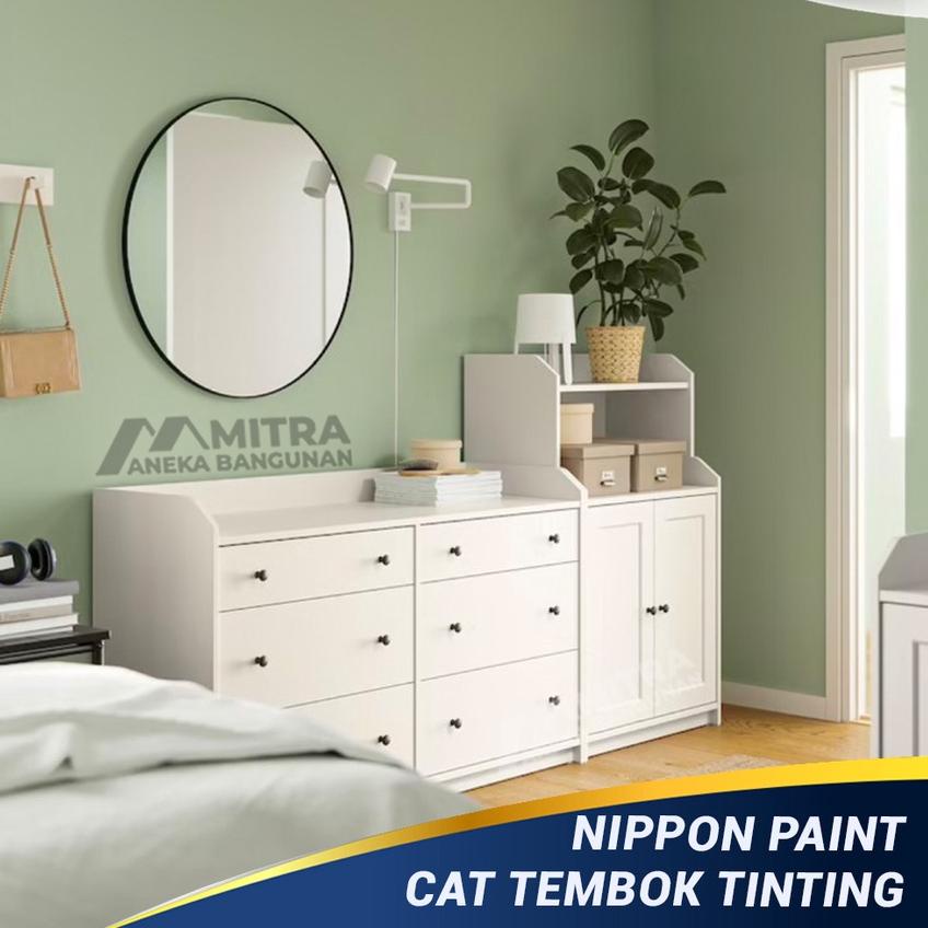 ✼   EKSTERIOR INTERIOR NIPPON PAINT SWEET ESCAPADE NP BGG 1759 T / SAGE GREEN / VINILEX PRO ELASTEX 