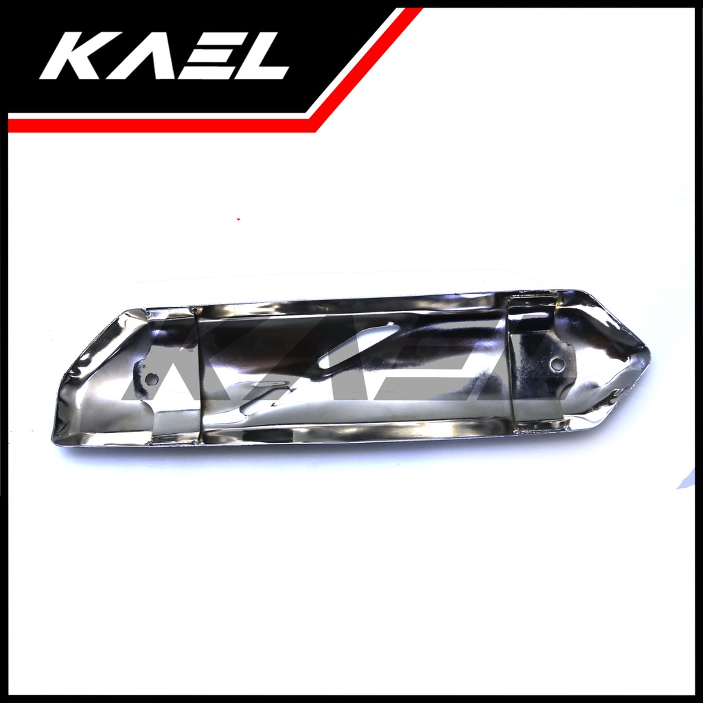 Pelindung Knalpot Jupiter Z New 115 2010-2013 Chrome Cover Kenalpot Muffler Exhaust Tutup Penutup Tameng