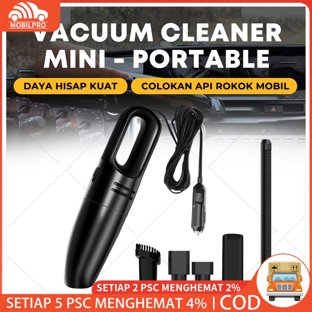 [COD]High Power Car Vacum Vaccum Vakum Vacuum Cleaner Portable Mini Mobil