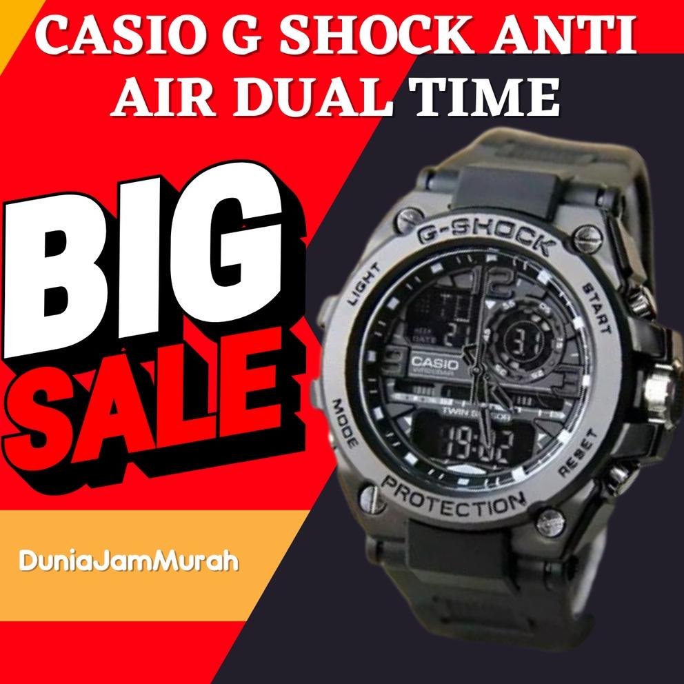 [MJW.21Ma23т] JAM TANGAN PRIA ANTI AIR DUAL TIME  GROSIR IMPORT ORIGINAL KEREN  MURAH