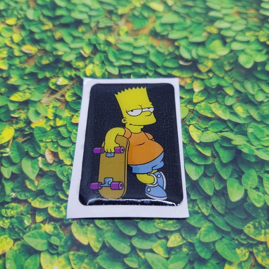 Sticker Timbul Simpson Skateboard 3D Motor Stiker Kecil