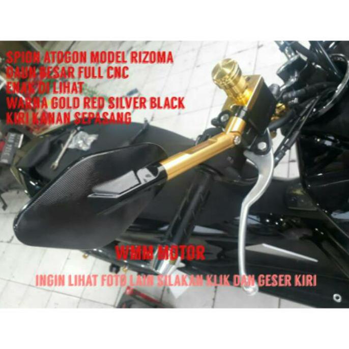 Spion new model rizoma daun besar/spion tomok tangkai panjang nmax-pcx