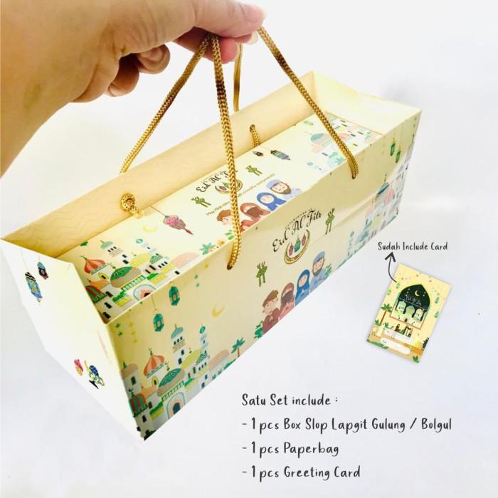 

Box Roll Cake Paper Bag Lebaran Kotak Bolu Gulung Edisi Idul Fitri 026