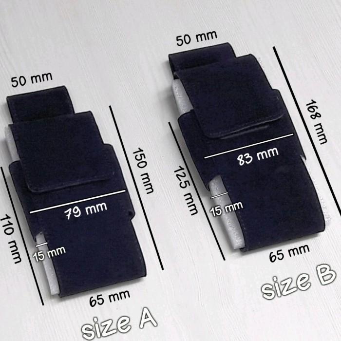 Sarung hp pinggang kulit asli vertikal