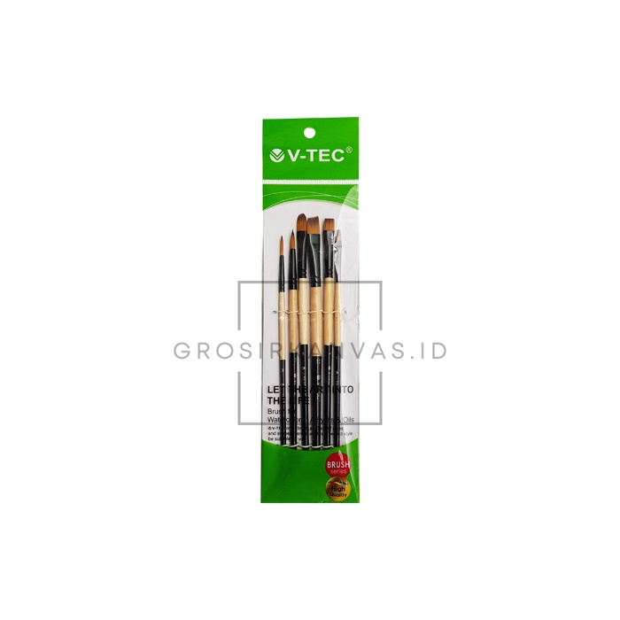 

Grosir Kuas Lukis Brush V-Tec A520 Set 6 - Kuas Lukis V-Tec A520