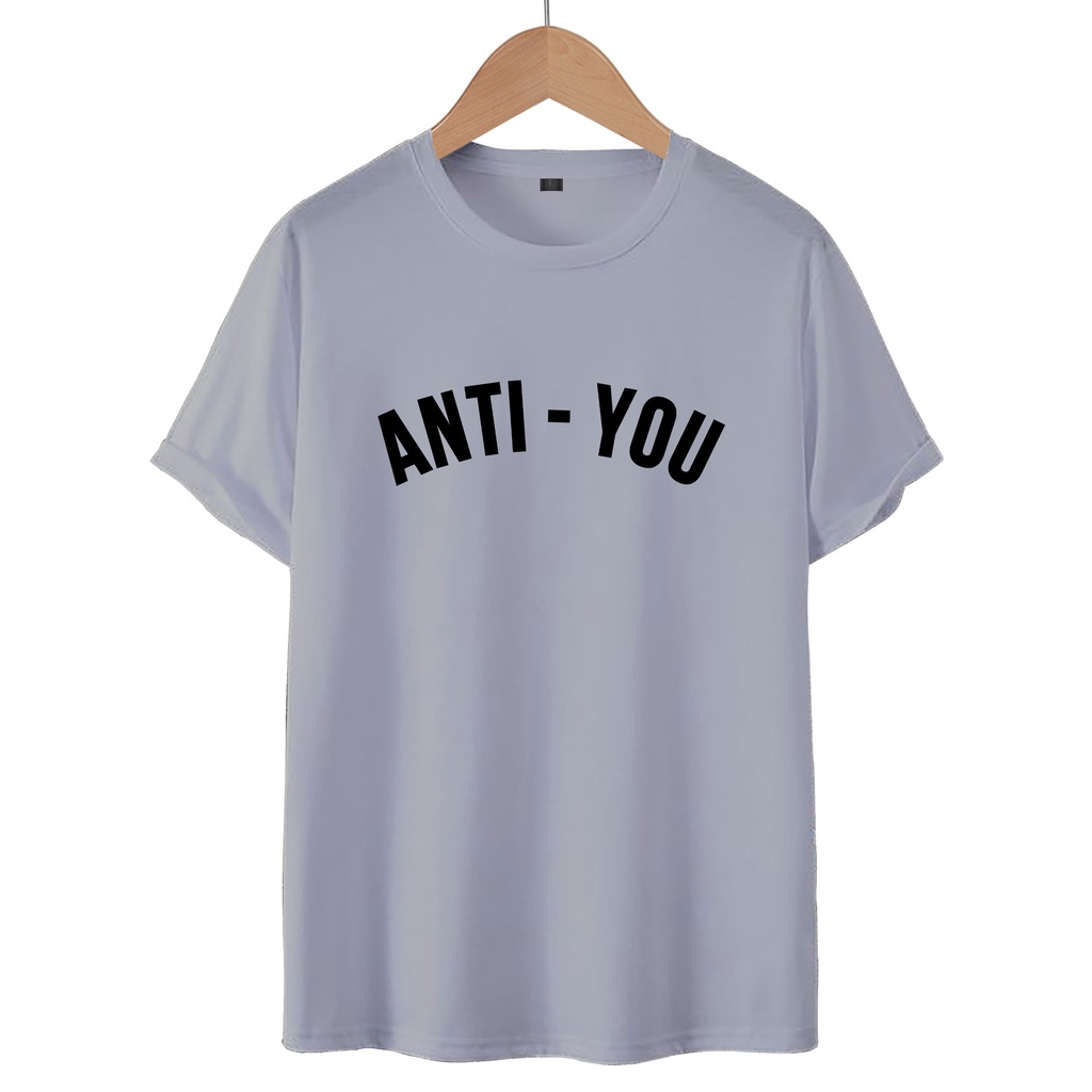 KAOS T-SHIRT ANTY-YOU / KAOS DISTRO WANITA.