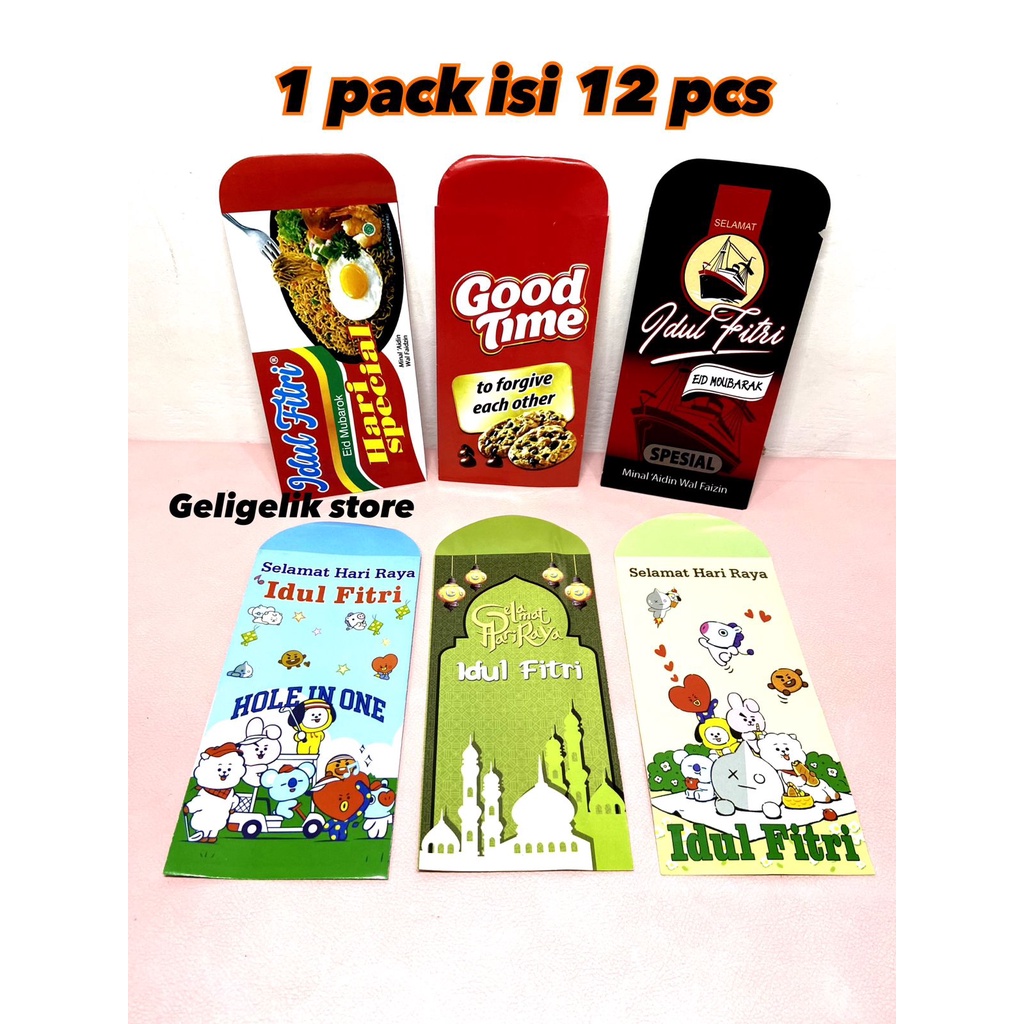 

AMPLOP ANGPAO IDUL FITRI PANJANG MURAH MERIAH / LEBARAN BESAR (12 PCS)