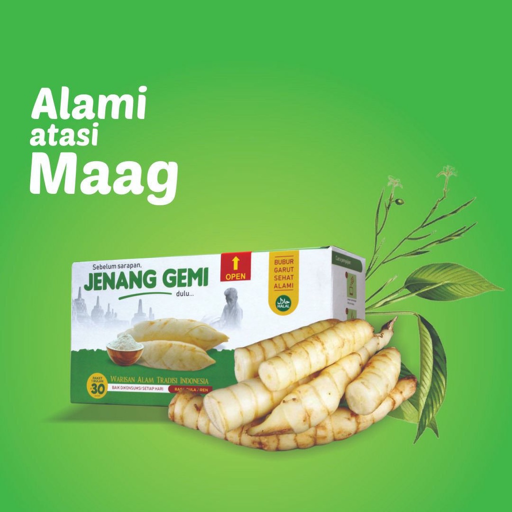 JENANG GEMI 1 Box Isi 15 Sachet - Solusi Atasi Asam Lambung Maag GERD