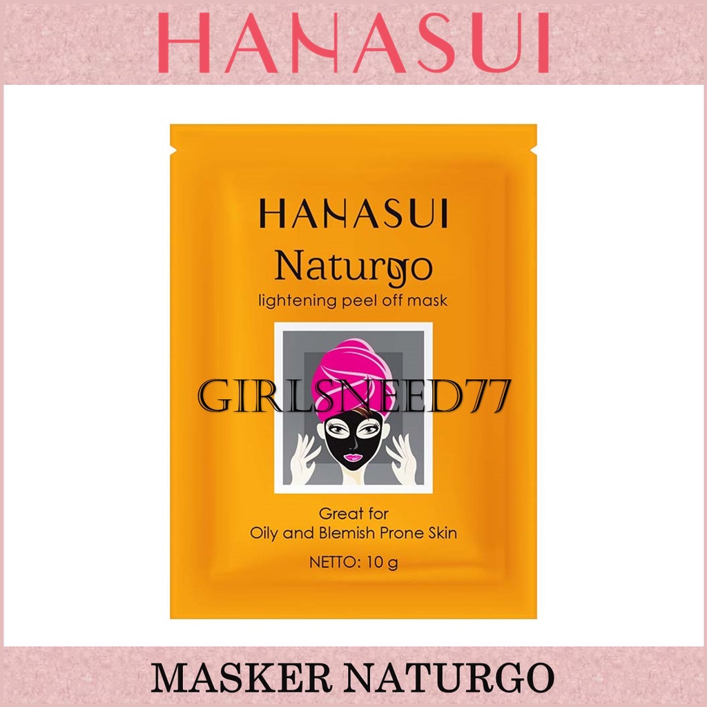 Hanasui Naturgo Peel Off Mask Sachet Masker Komedo Kemasan 1 pc Saset