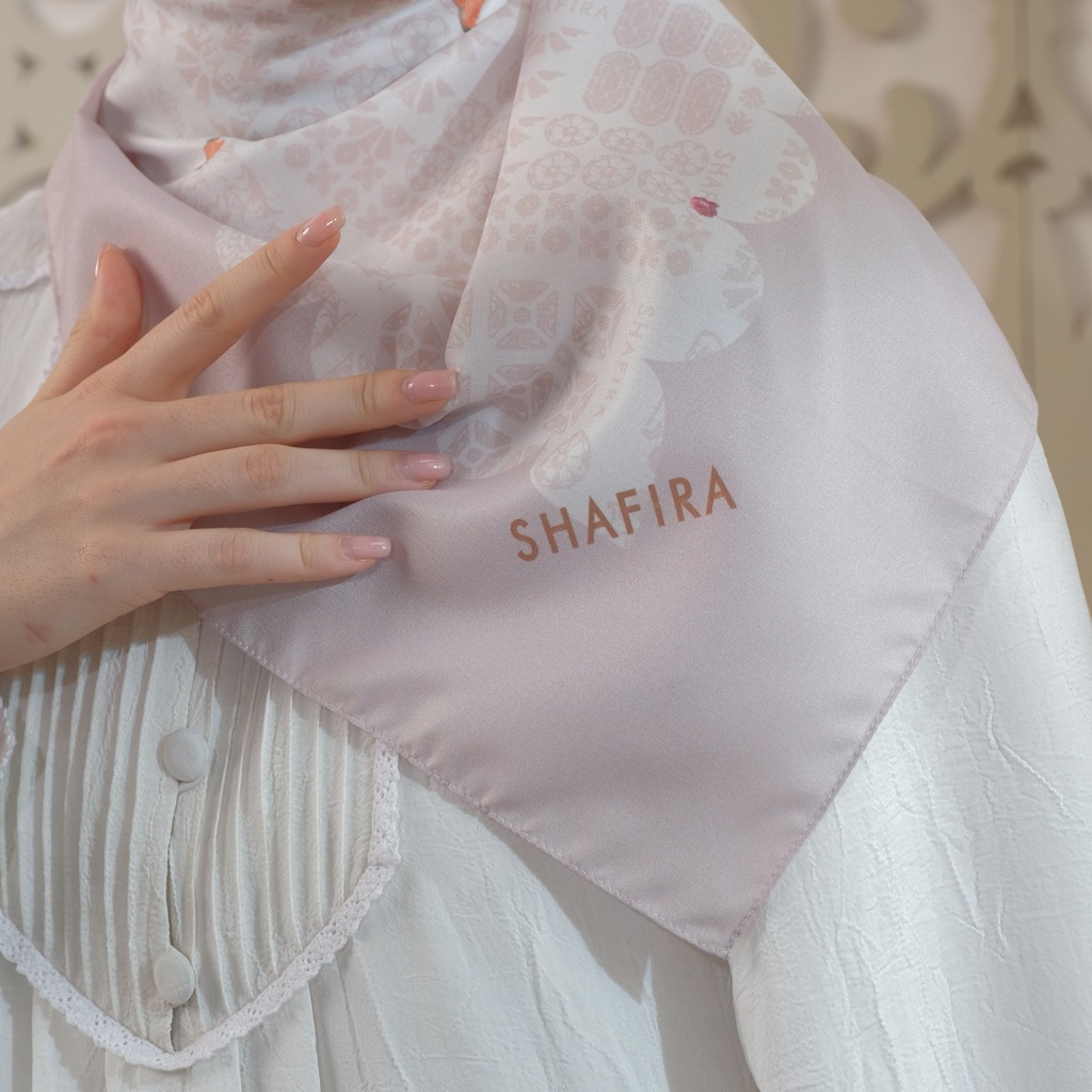 Shafira Rachel Printed scarf - Kerudung Hijab Segi Empat