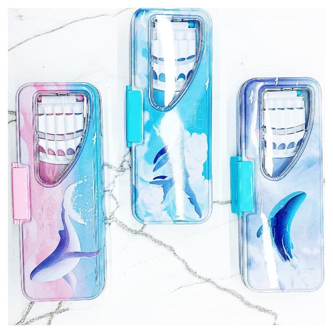 

Kotak pensil shark 2 tingkat