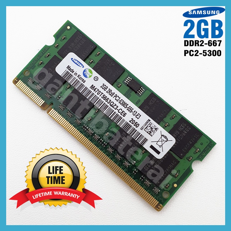 Ram Laptop 2GB DDR2 5300 PC2-5300 Sodimm memory