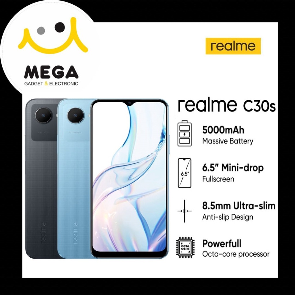 Realme C30s 3GB + 32GB Garansi Resmi Realme Indonesia