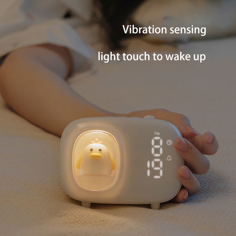 CORN Jam Digital Clock Cute Smart Alarm Clock with LED Light USB Charging - M19