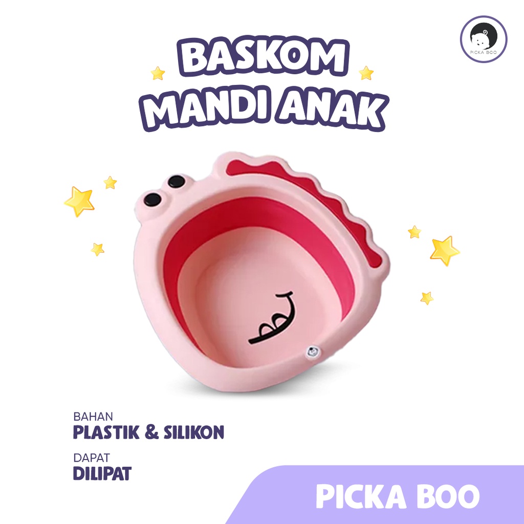 PICKA BOO Foldable Baby Wash Baskom Lipat Bayi Ember Lipat Bayi Multifungsi BPA FREE