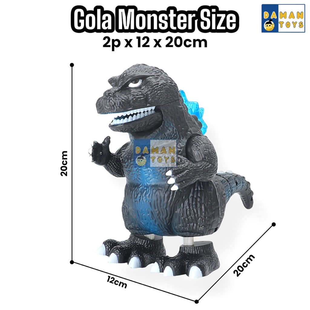 Action Figure Godzilla Bunyi Lampu Monster kaiju Godzila