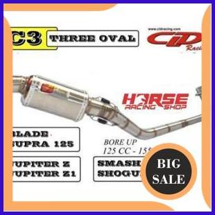 KNALPOT CLD RACING ORIGINAL C3 OVAL BLADE KHARISMA SUPRA 125 1M4R23 accessories