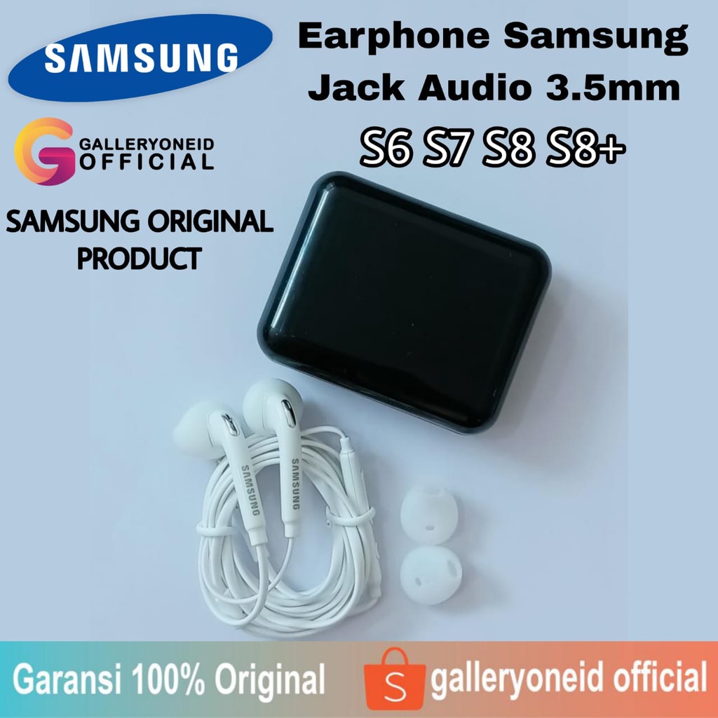 Headset Earphone Original 100% Samsung S7 S6  Note 4 Jack 3.5mm Handsfree Super Bass