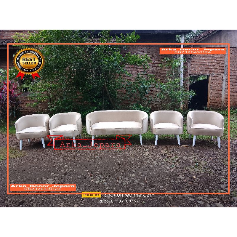 Sofa pelaminan C / Sofa pengantin terbaru / Sofa pelaminan minimalis / Sofa