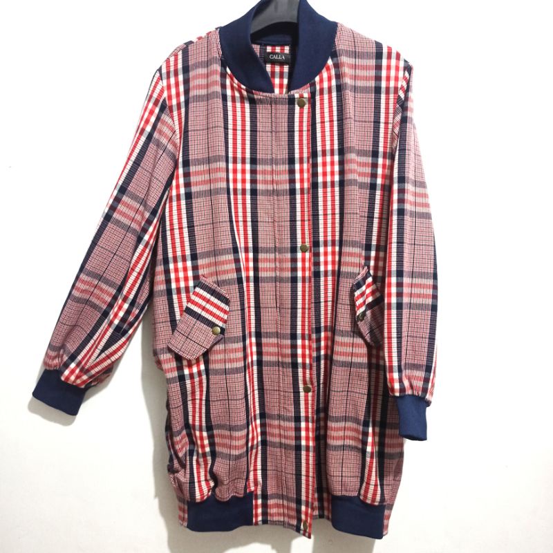 LONG JACKET KOTAK - CALLA THE LABEL