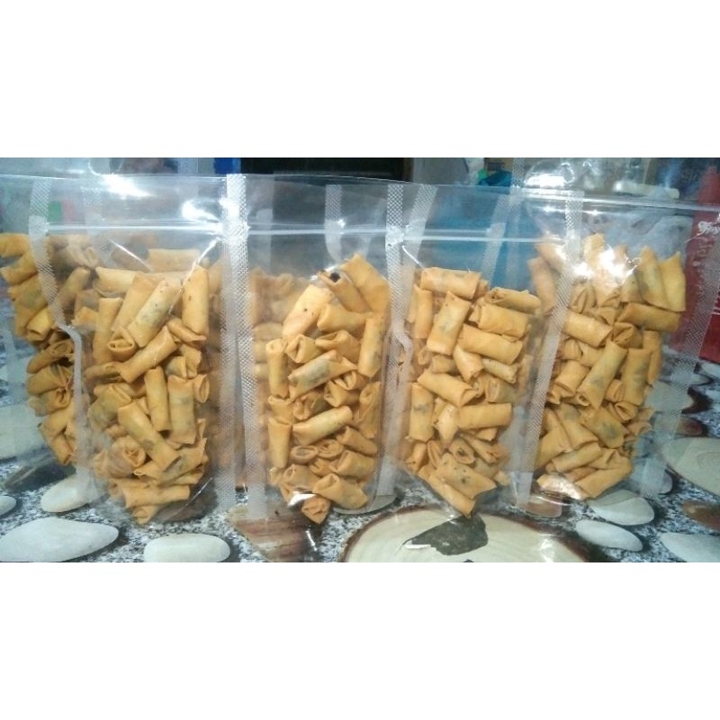 

Sumpia choco chips dan basreng pedas daun jeruk