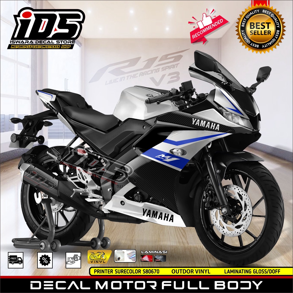 Decal R15 V3 Full Body Stiker R15 V3 Full Body Dekal R15 V3 Livery M1