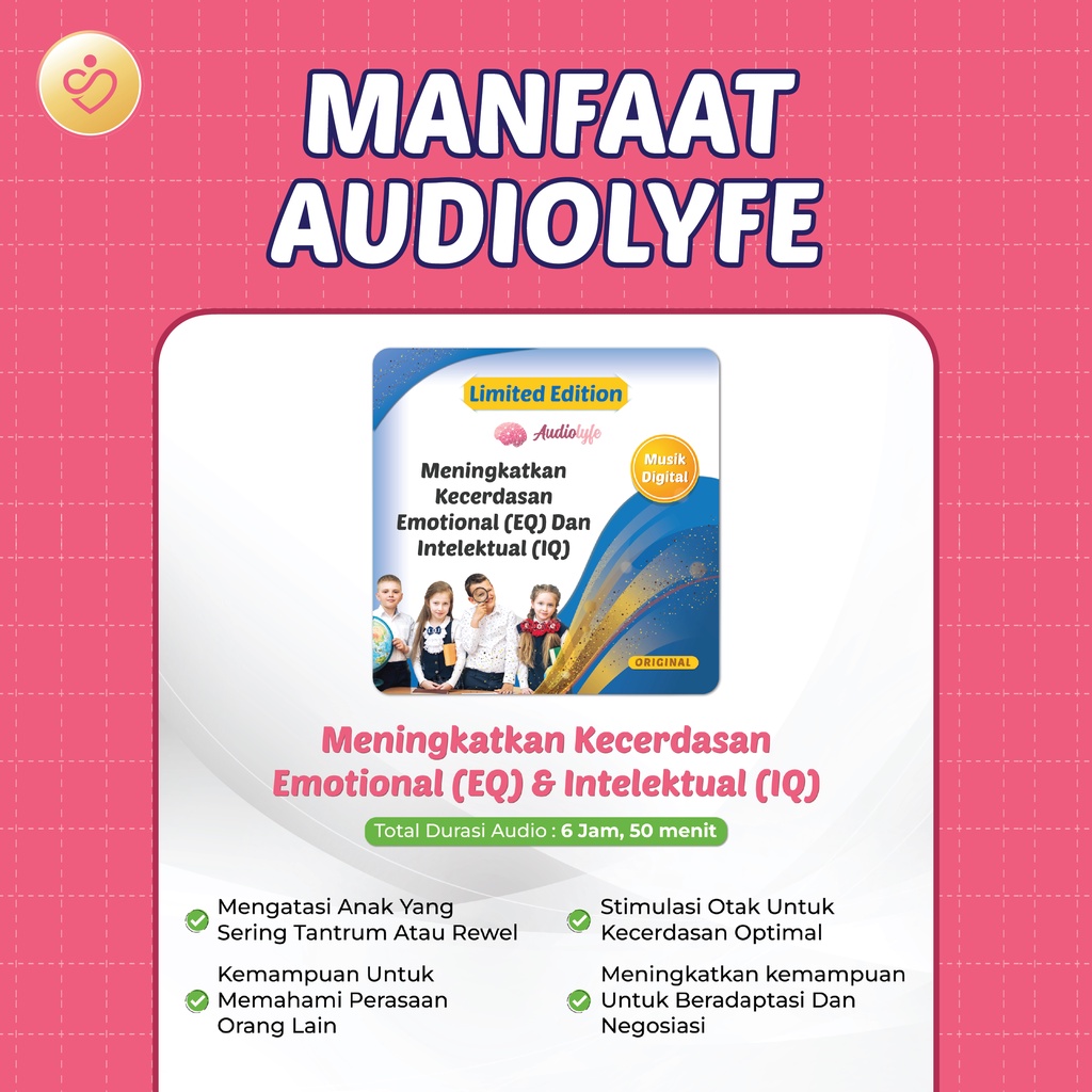 Bundling (Digital + DVD) Audiolyfe Stimulasi Otak Anak 10x Lipat