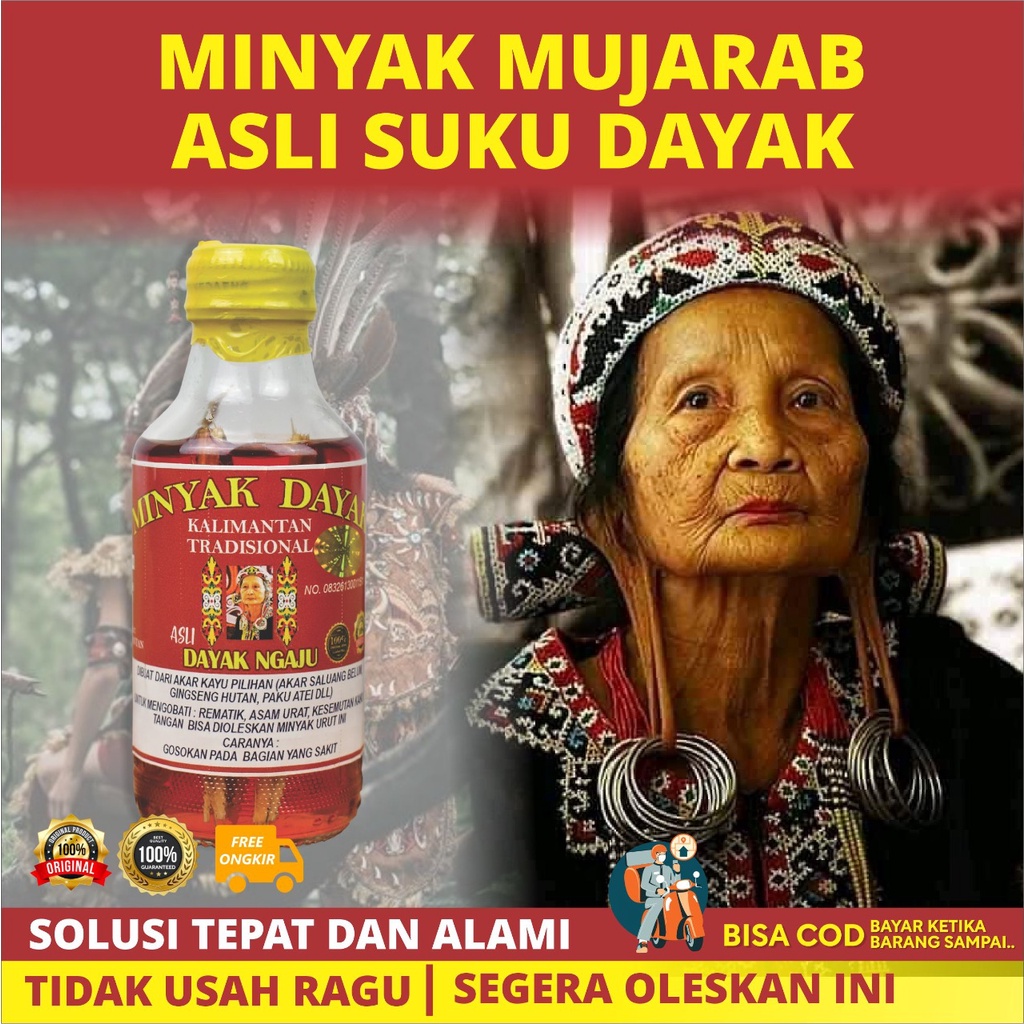 Minyak Dayak Khas Kalimantan || Minyak Urut Tradisional Khas Kalimantan