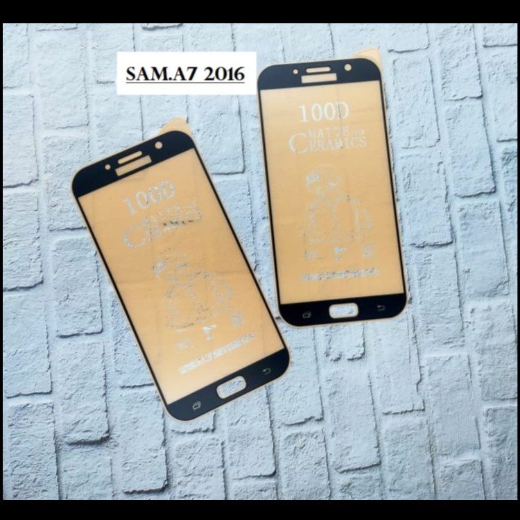 SAMSUNG A7 2016 SAMSUNG A7 2017 SAMSUNG A7 2018 Anti gores ceramic matte clear doff anti minyak screen guard pelindung layar plastik mika bukan kaca tempered