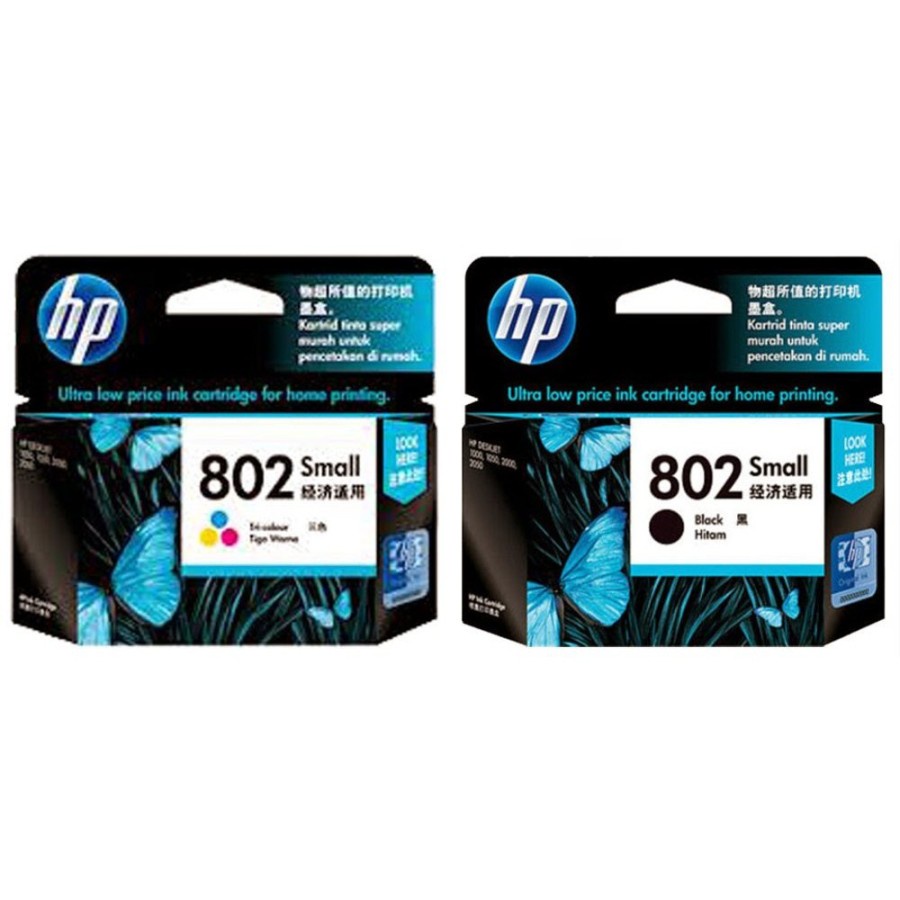 Tinta HP 802 Original Black & Color