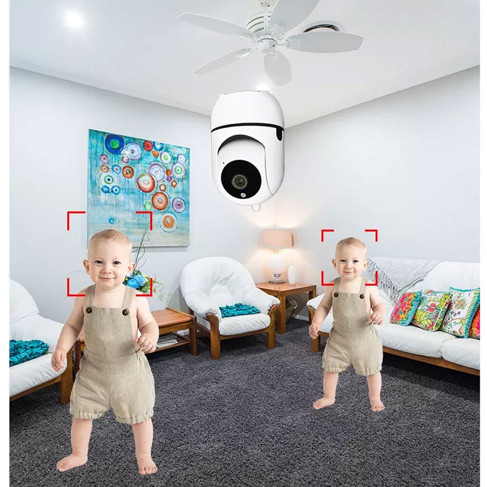 CCTV WiFi IP Kamera Two Way Audio IR Motion Sensor 1080p - C289 - White