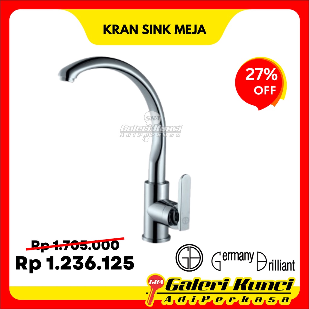 Kran Sink Meja Germany Brilliant GBV4608 Keran Cuci Piring