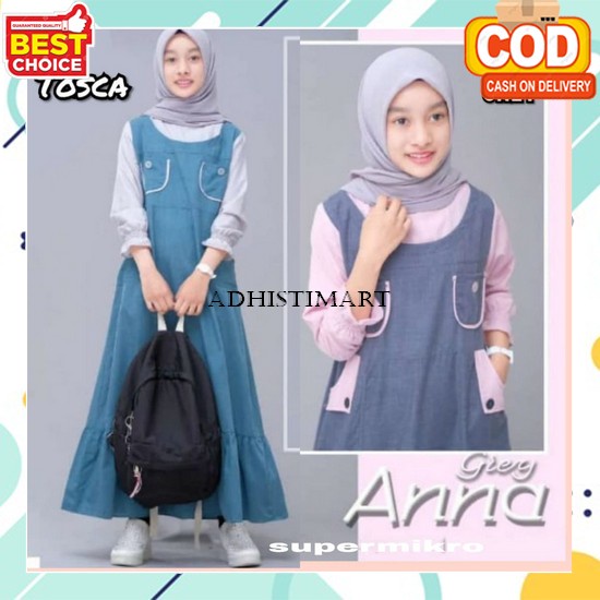 Busana Muslim Gamis Anak Perempuan Remaja Kekinian Murah Syari Kids 11 12 13 14 15 16 17 Tahun Umur 