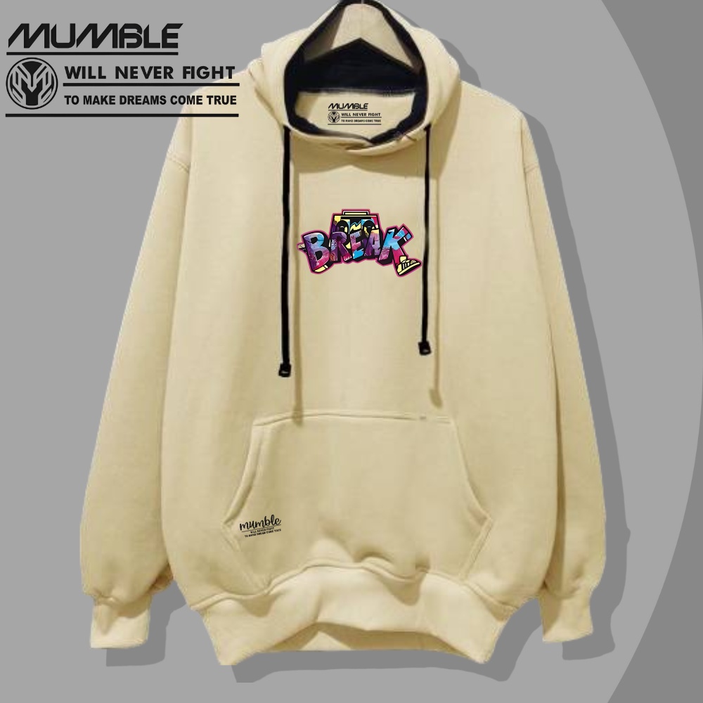 Sweater Hoodie Pria Wanita Cream Aesthetic Grafitty Switer Hoddie Oversize Panjang Lengan Terbaru Terlaris Dan Terpopuler Suiter Hodie Viral