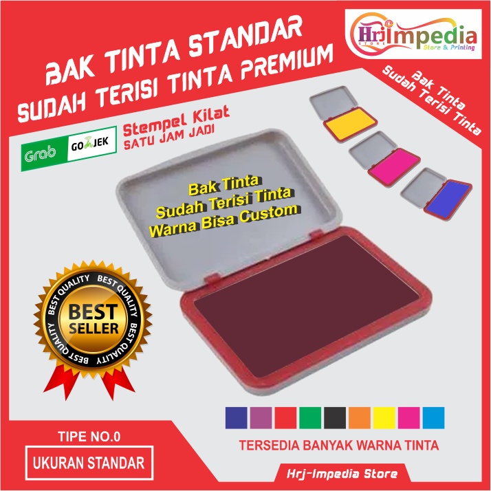 

Bak tinta stempel bantalan pad stempel kayu | Bak stempel bantalan tinta sudah terisi tinta | Bak Stempel