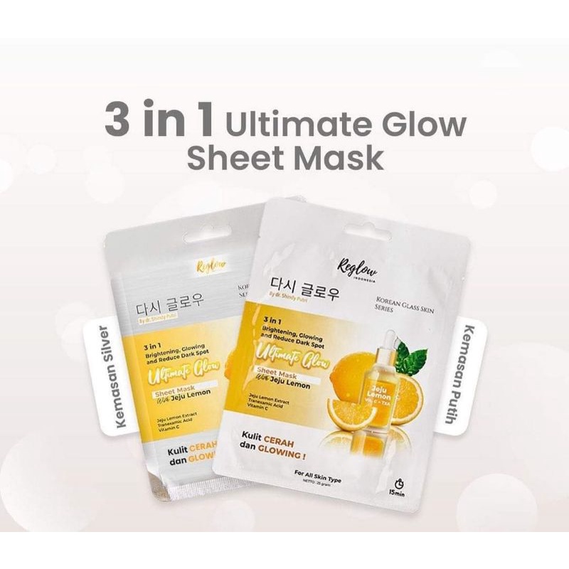 masker reglow sheet mask reglow sheet mask sheet mask reglow skincare original dr. shindy masker reg