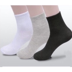 Kaos Kaki Panjang Olah Raga Kerja Kantor Polos Sport Ankle Sock