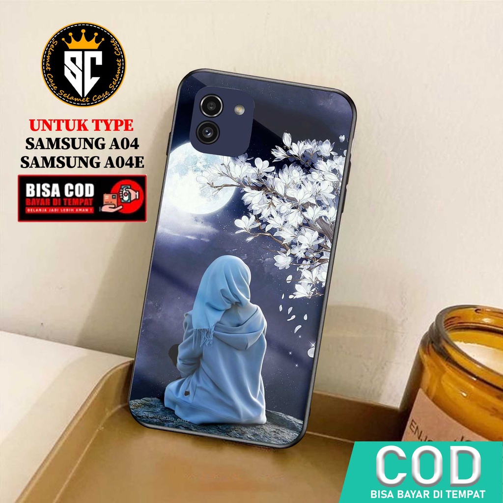 Case Samsung A04 A04E Casing Samsung A04 A04E Selamet Case [HJBR] Softcase Glass - Hardcase Glossy -