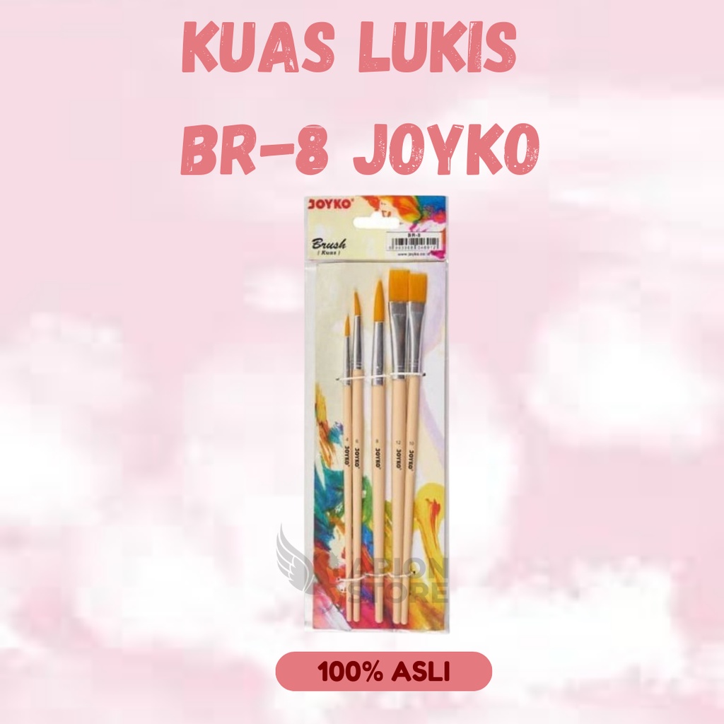 

[ARION STORE] Kuas Brush BR-8 Joyko / Kuas Cat acrylic Jokyo BR-8 [SET]