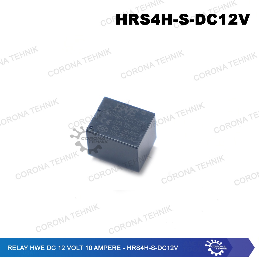 HRS4H-S-DC12V - Relay HWE DC 12 Volt 10 Ampere