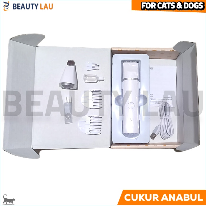 PENCUKUR BULU KUCING ANJING ELEKTRIK PET CLIPPER TRIMMER CUKUR BULU KUCING ANJING GROOMING HEWAN