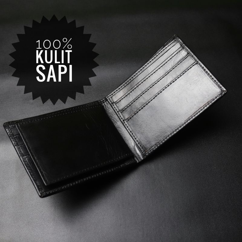 Dompet Kulit Sapi Lipat Pria Wanita Dompet Kulit