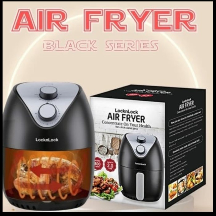 Terlaris Lock And Lock Air Fryer Black Series