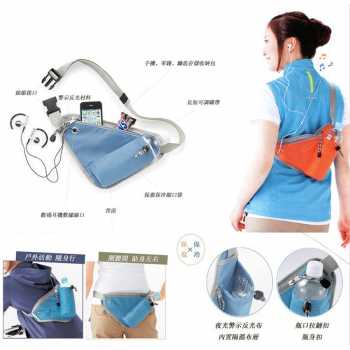 Tas Selempang Olahraga Gym Segitiga Travelling Bag Mini