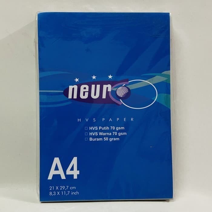 

NEURO KERTAS BURAM A4 KORAN POLOS ABU ABU 50 GR 1 PACK 400 LEMBAR