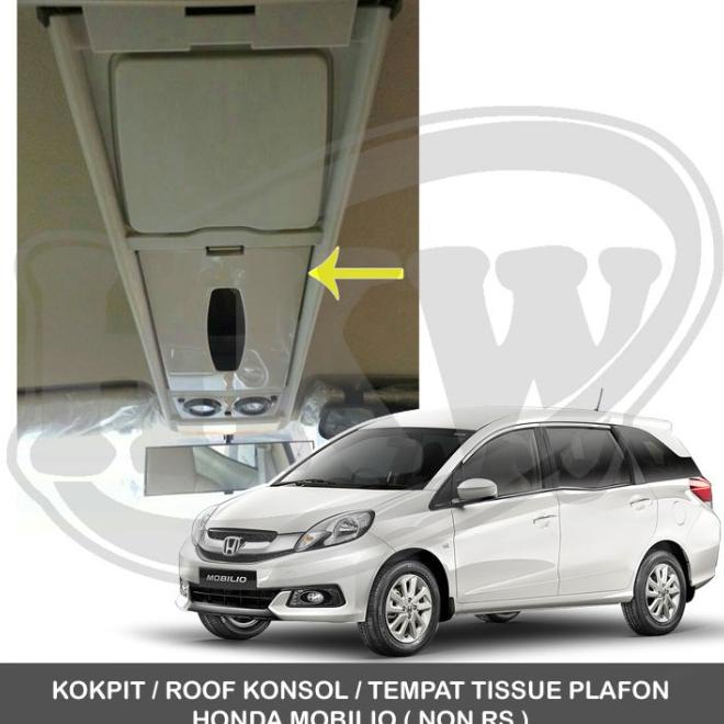 Roof Konsol-Konsol Box Tempat Tissue Plafon Honda Mobilio Warna Cream