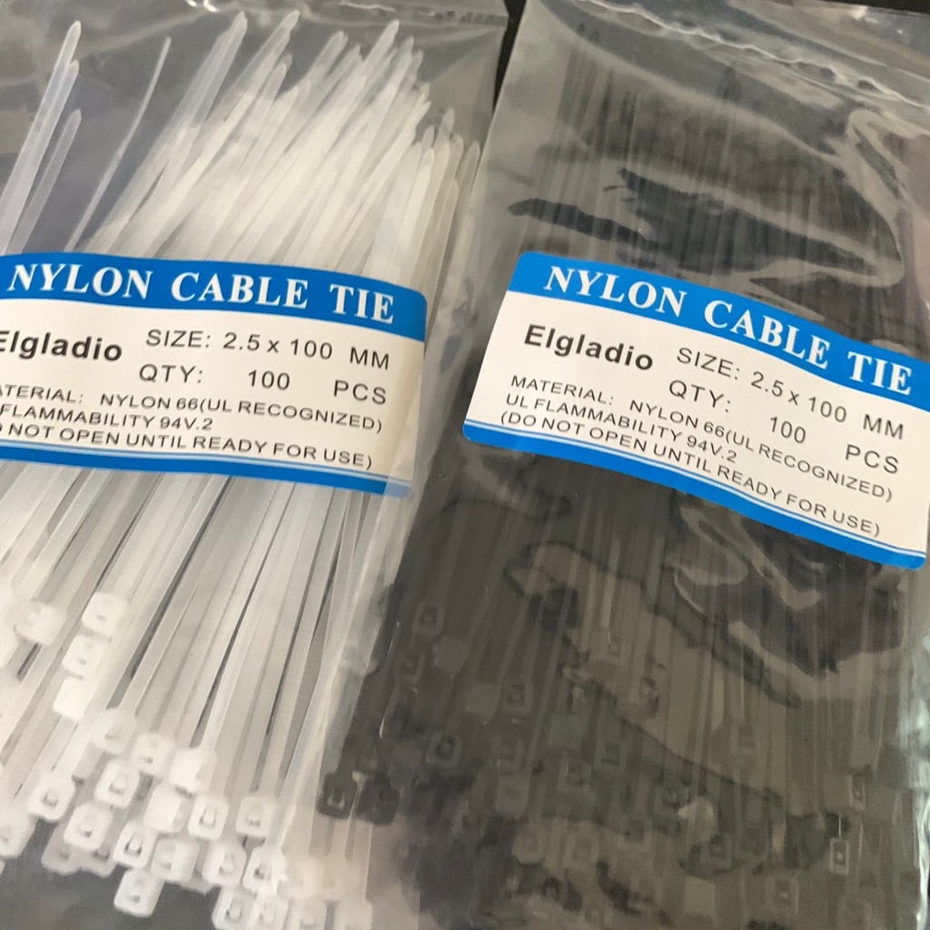 [GRAY.STORE 178] Kabel Ties strap Pengikat kabel klip serbaguna 2.5x100mm isi 100 pcs - KTS
