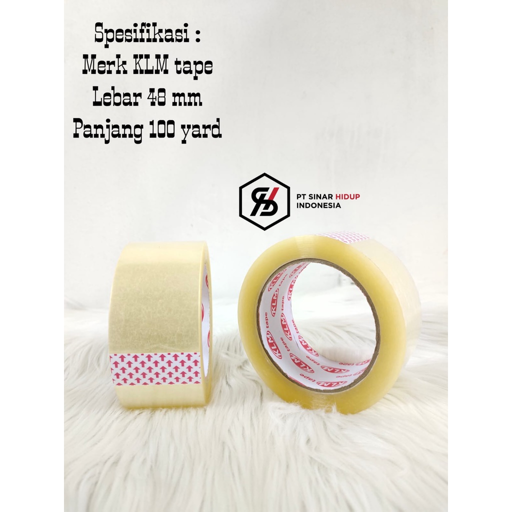 

Lakban Bening KLM TAPE Uk 48mm 90y / 100y MIN ORDER 6PCS